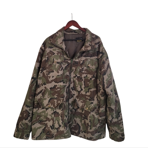 Predator Men's Camouflage Jacket Size 2X Soft Shell Insulated Hunting Fishing - Picture 1 of 3